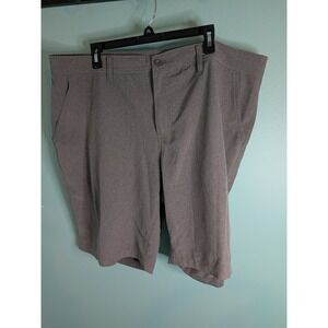 Coolkeep Mens Stretch Performance Shorts Heather Grey Flat Front Activewear XL